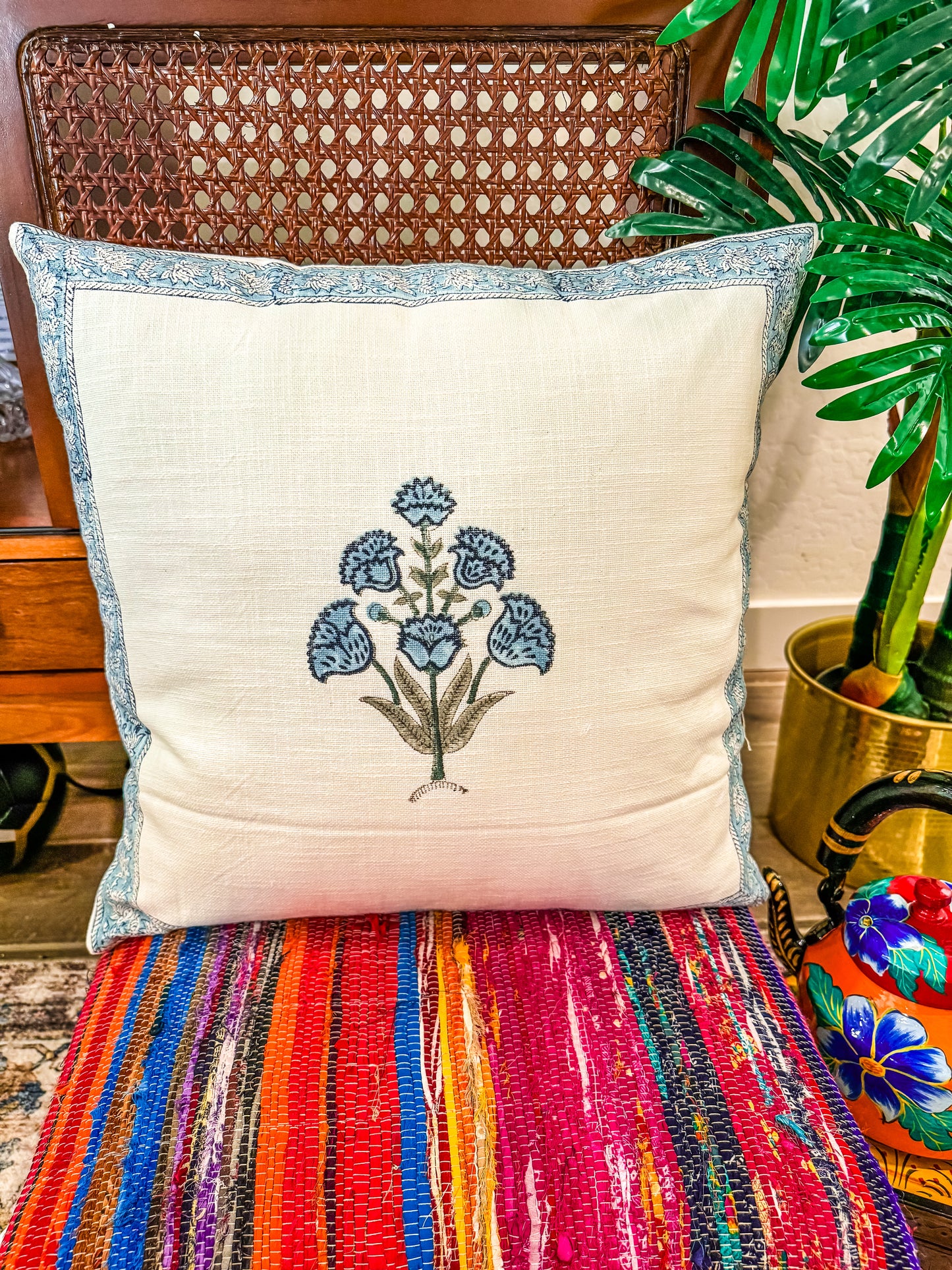 Blockprinted Cushion Cover