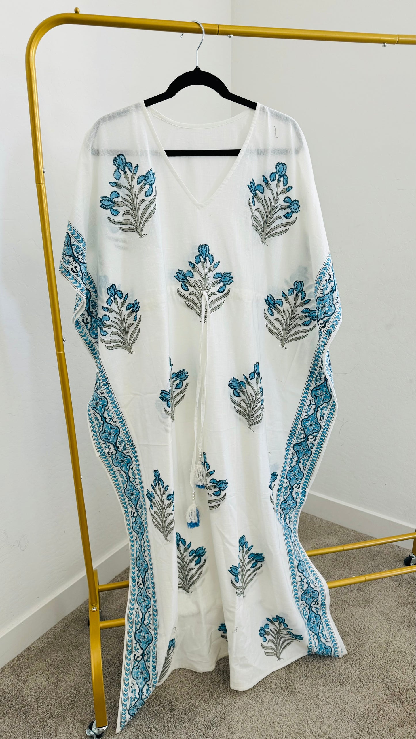 Handblock Printed Cotton Kaftans