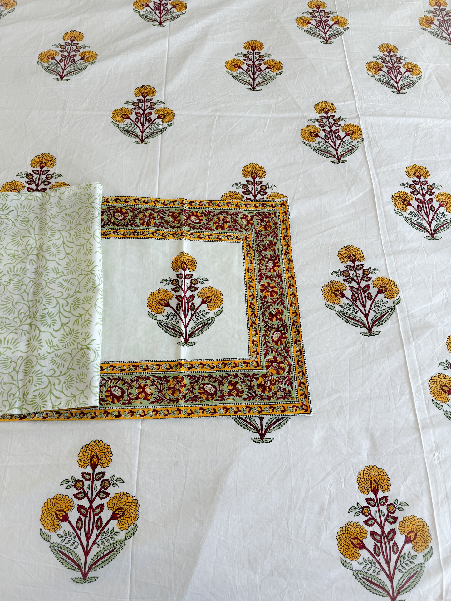 Bagru Blockprinted Cotton Bedsheets