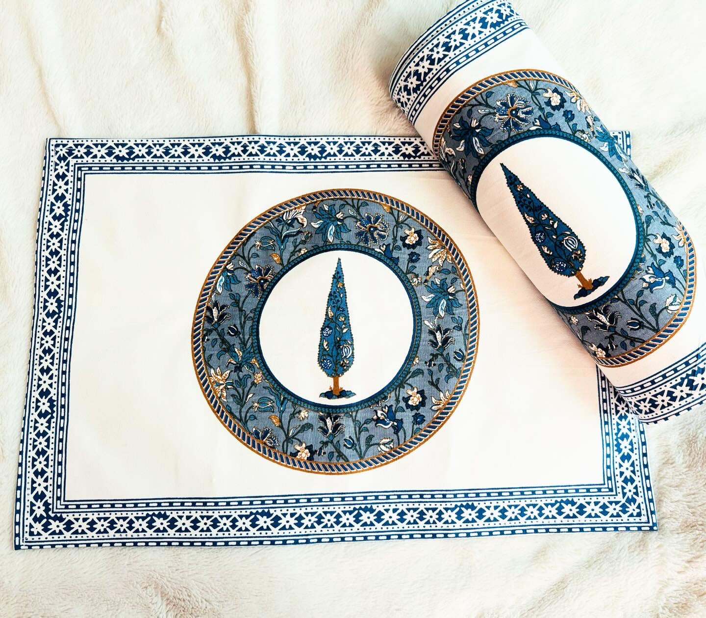 Block printed Table Placemats (set of 6)