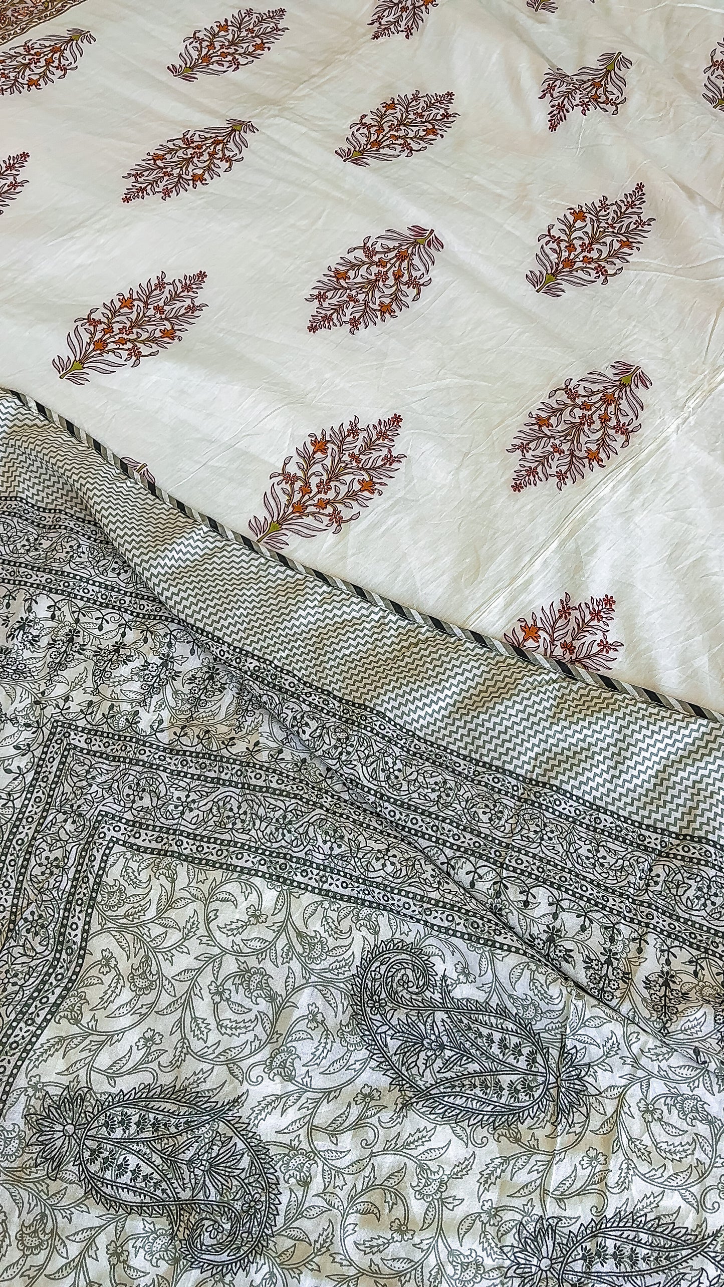 Bagru Handblock Printed Dohar/AC Quilts