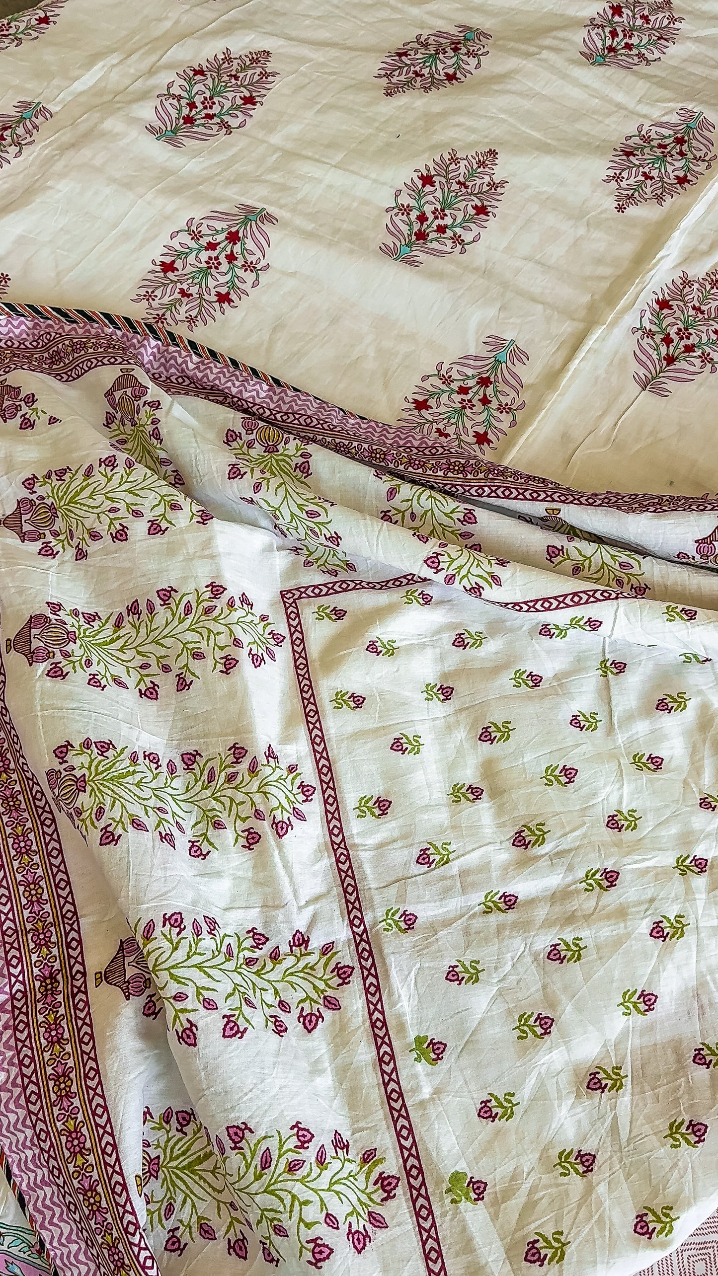 Bagru Handblock Printed Dohar/AC Quilts