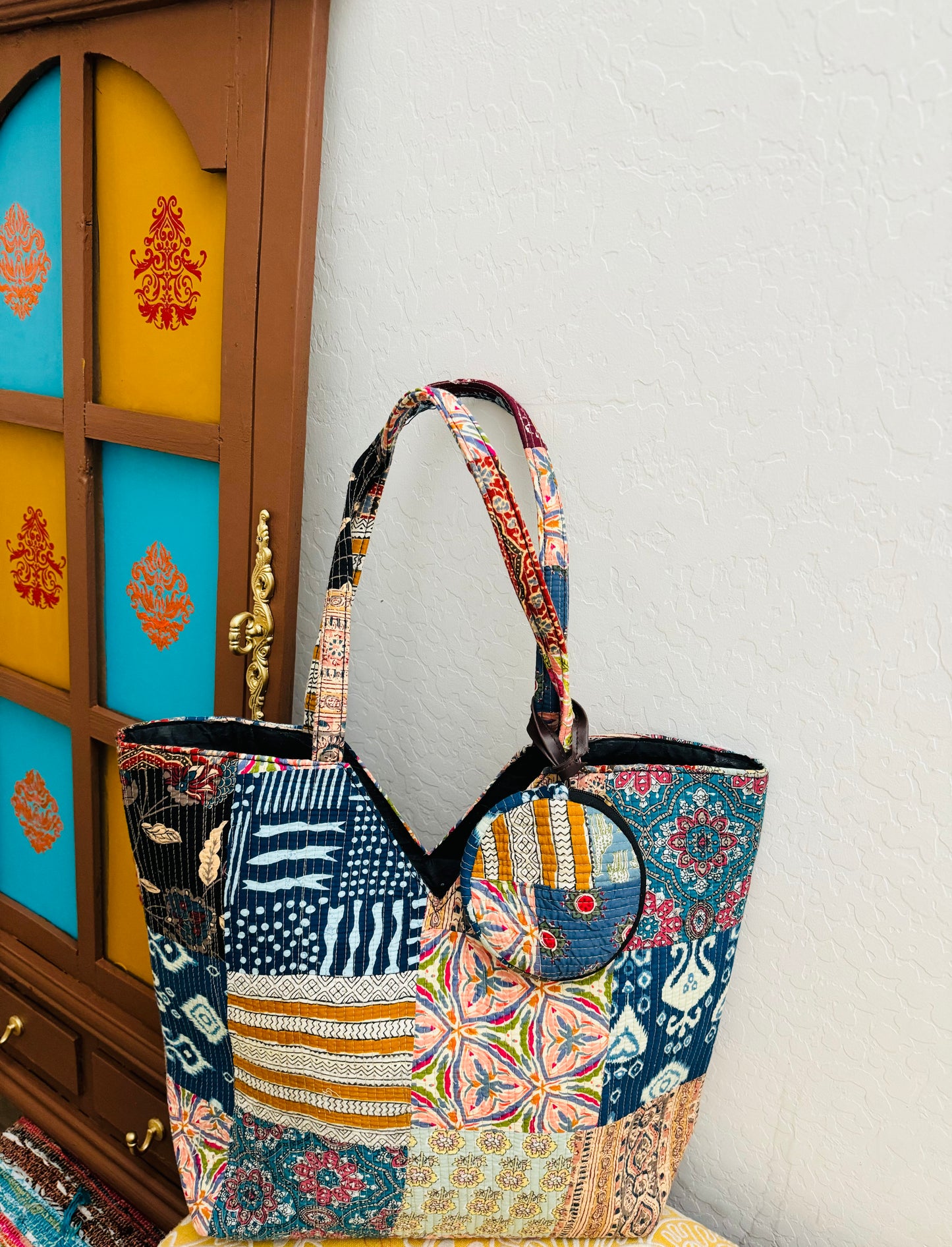 Quilted Patchwork Tote Bags