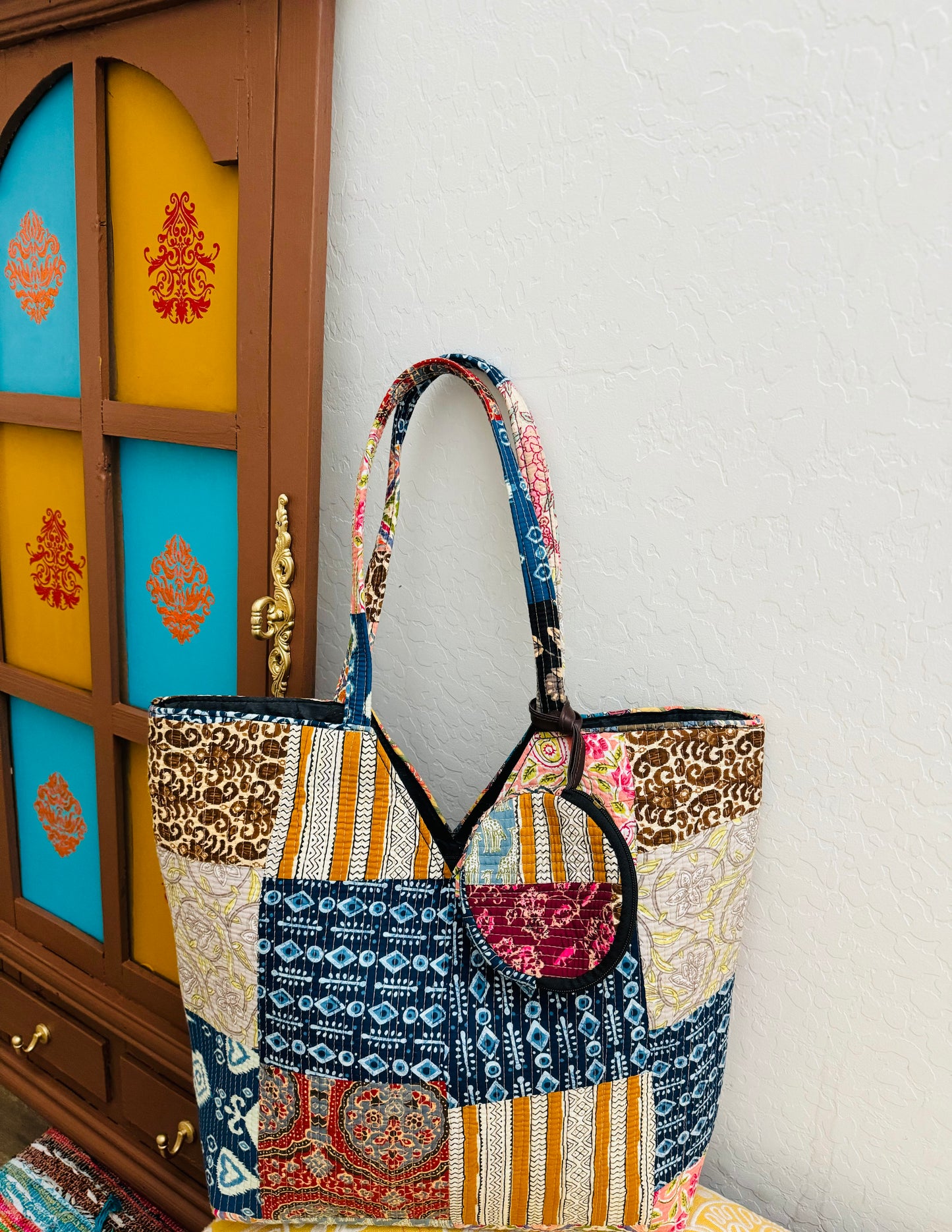 Quilted Patchwork Tote Bags