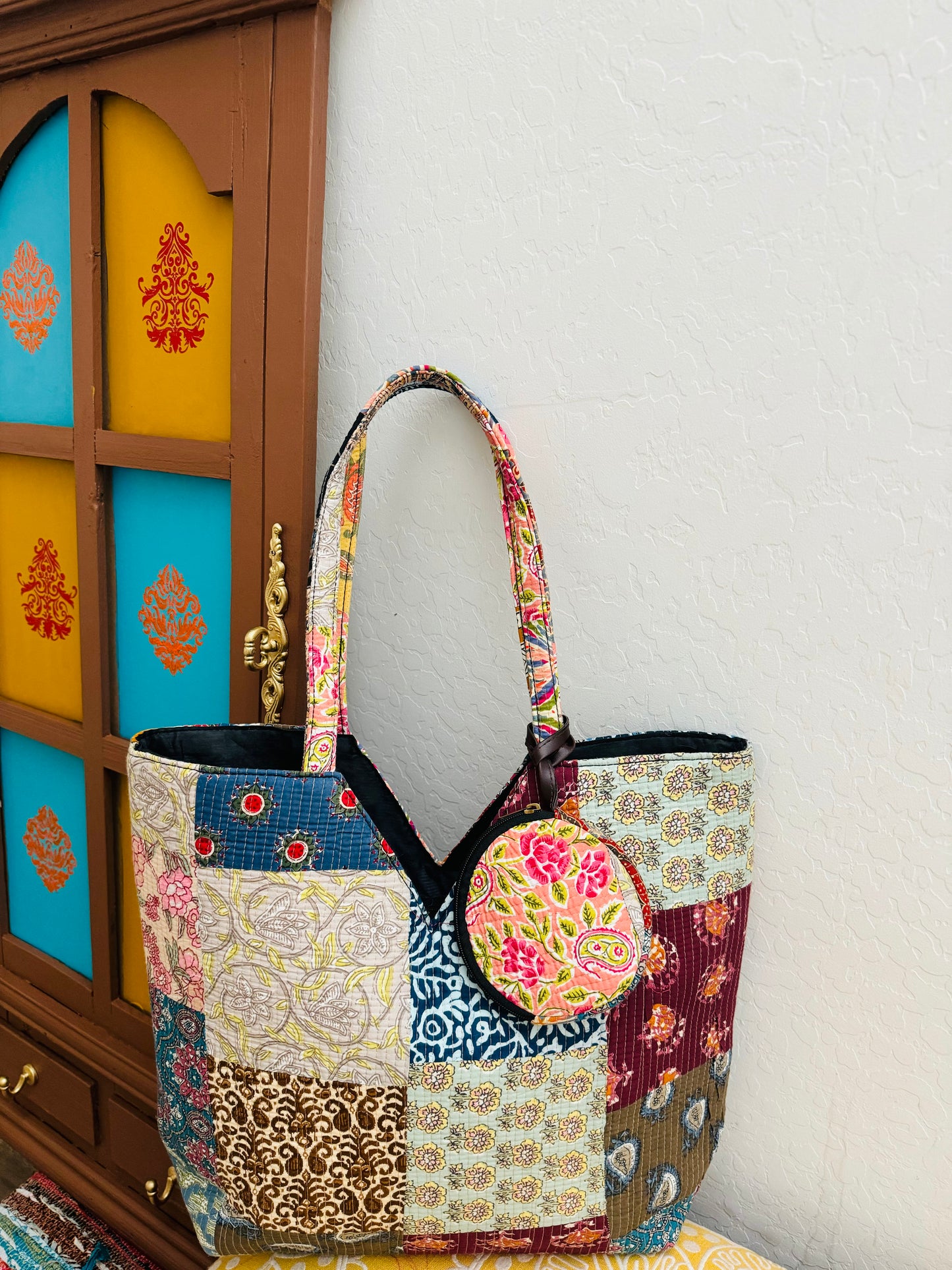 Quilted Patchwork Tote Bags