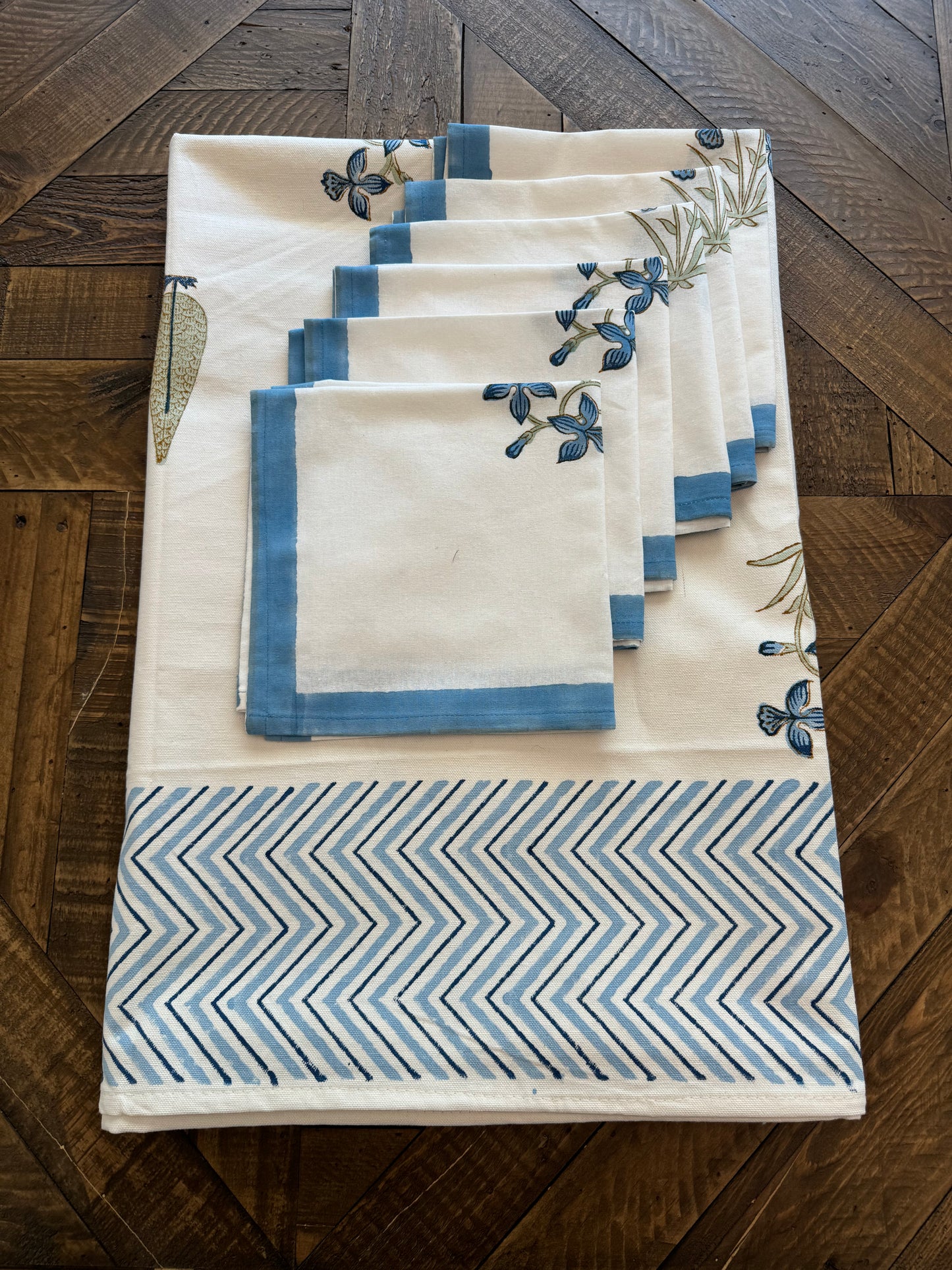 Handblock Printed Table Covers (With Set of 6 Napkins)