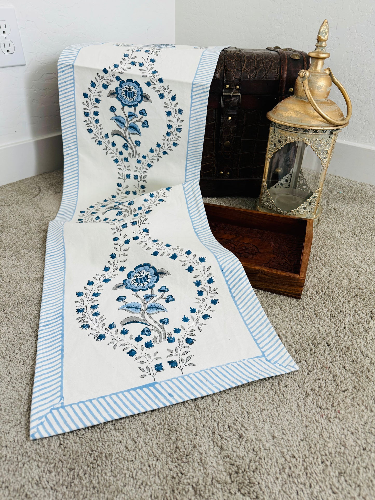 Blockprinted Table Runners