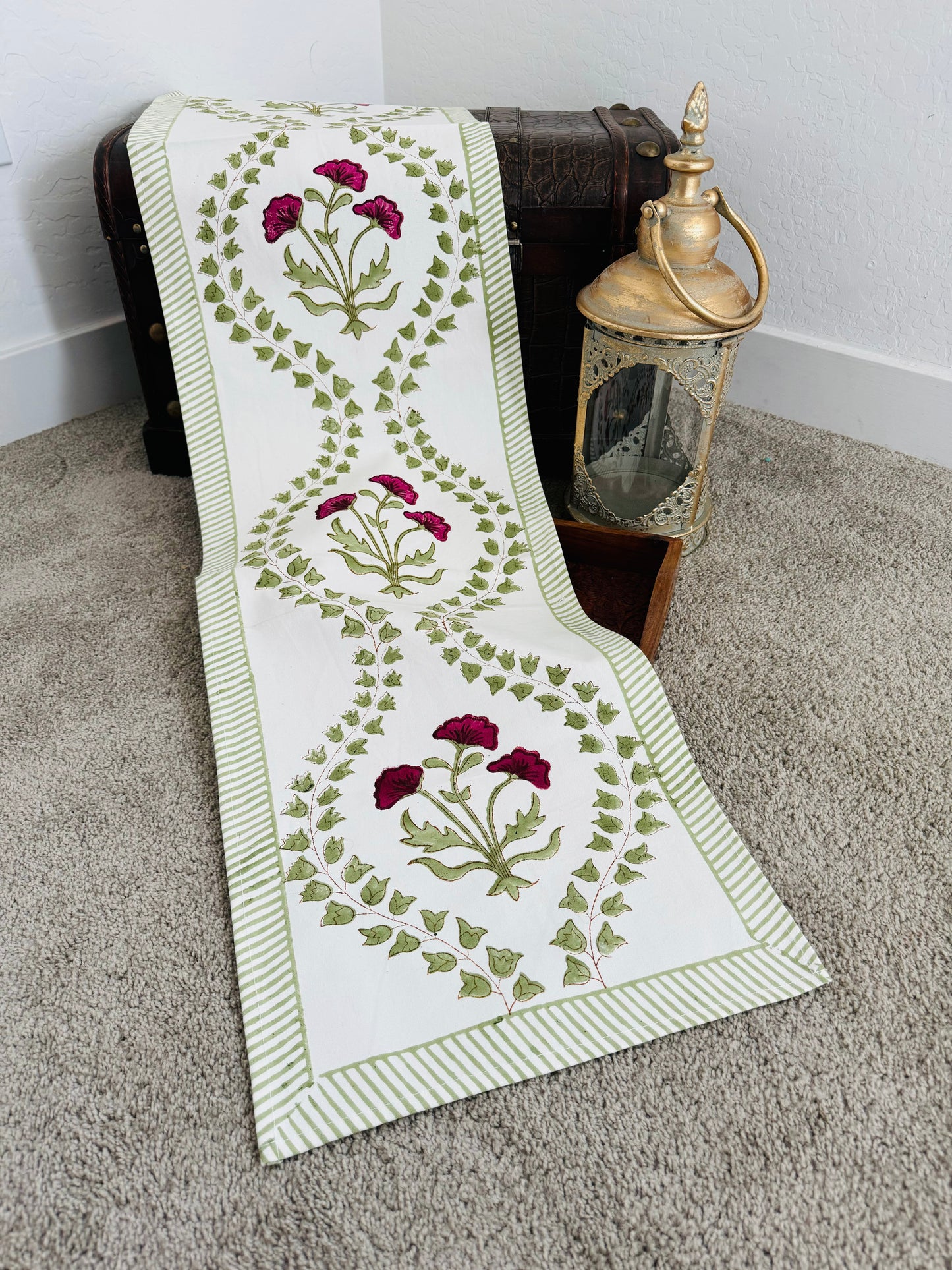 Blockprinted Table Runners