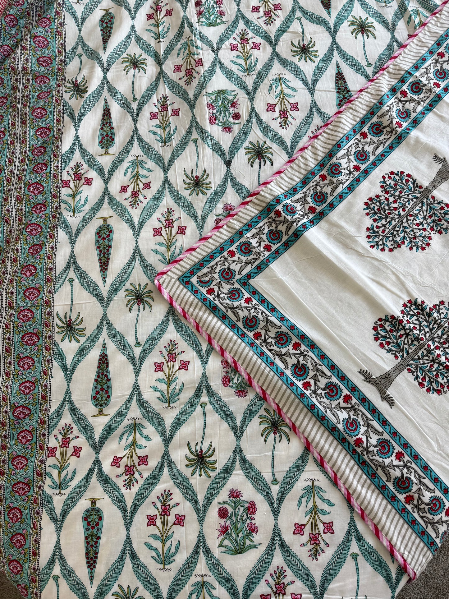 Bagru Handblock Printed Dohar/AC Quilts