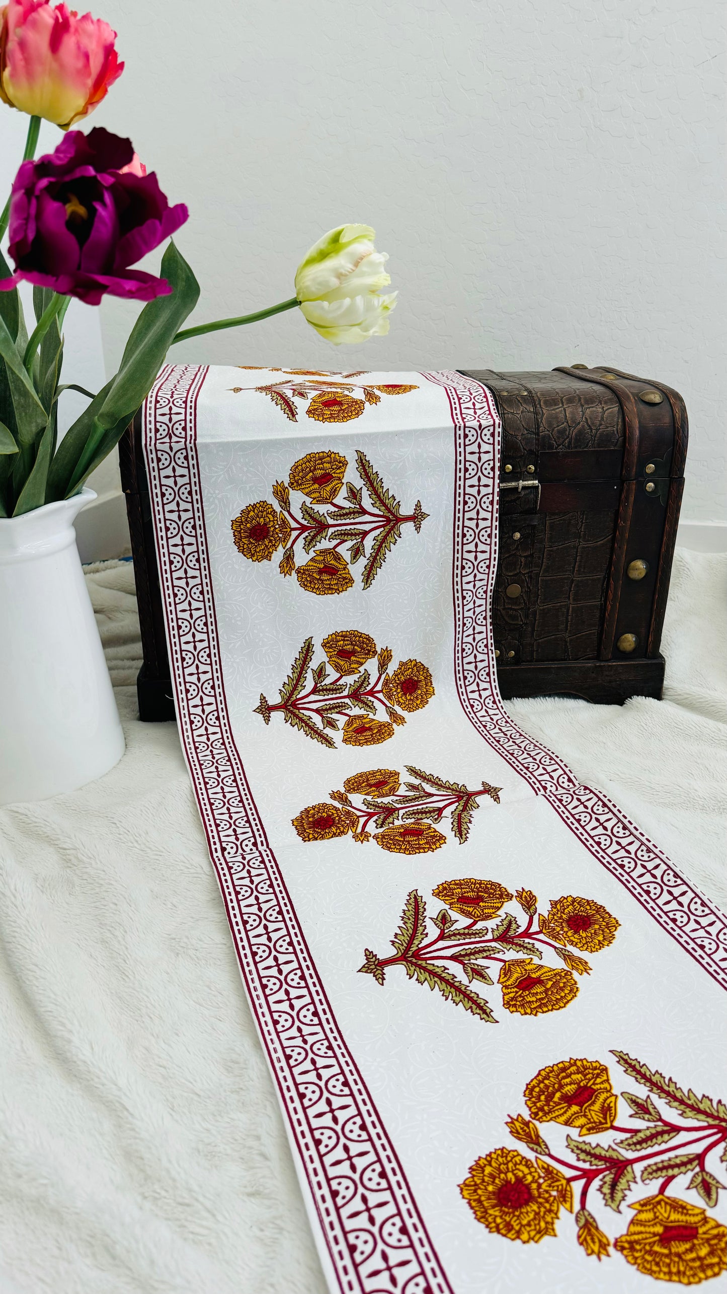 Bagru Handblock Printed Table Runners