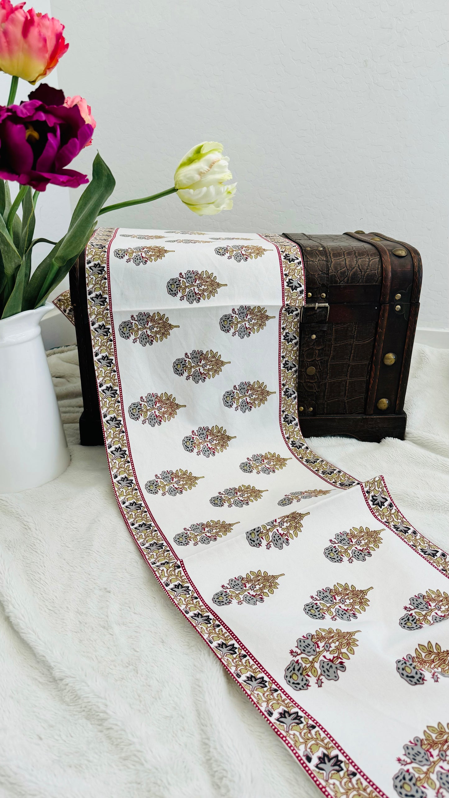 Bagru Handblock Printed Table Runners